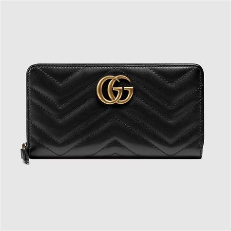 gucci zipped wallet|gucci marmont zip around wallet.